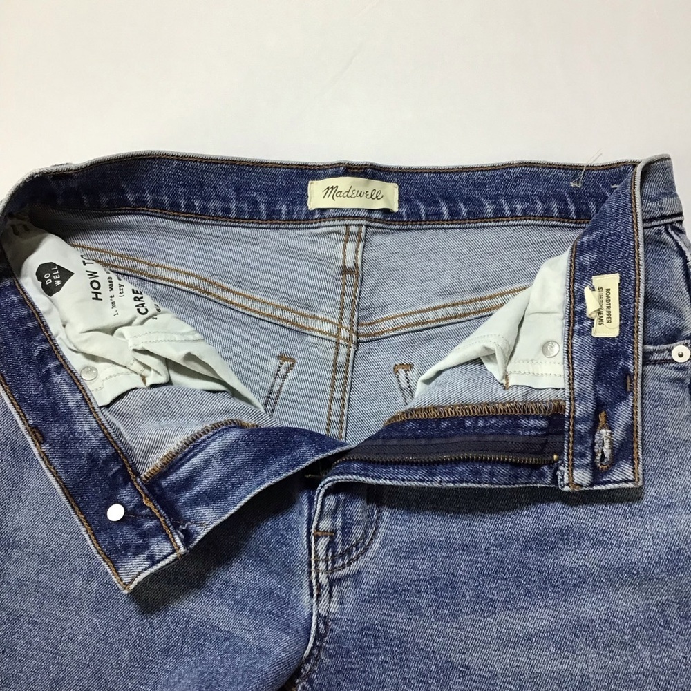 Madewell Roadtripper Slim Boy Jeans - Distressed Blue - Picture 4 of 11